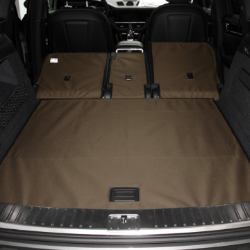 DISCOUNTED - Porsche Cayenne Cargo Liner with Seat Flap -Mocha