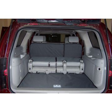 DISCOUNTED - GMC Yukon Cargo Liner -  2nd Row Captains -  Removeable 3rd Row -  Tan Plaid