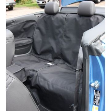 Buick Cascada Canvasback Bench Seat Cover in gray, rear seat as viewed form drivers seat