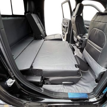2019-2021 Dodge Ram Mega Cab floor Liner shown with seat down