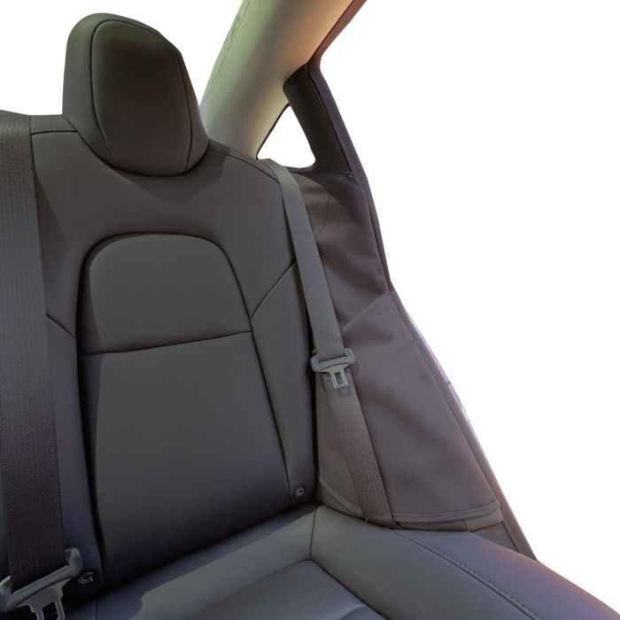 Tesla Model 3 Second Row Leather Side Covers Image 2