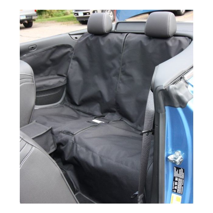 Buick Cascada Canvasback Bench Seat Cover in gray, rear seat as viewed form drivers seat